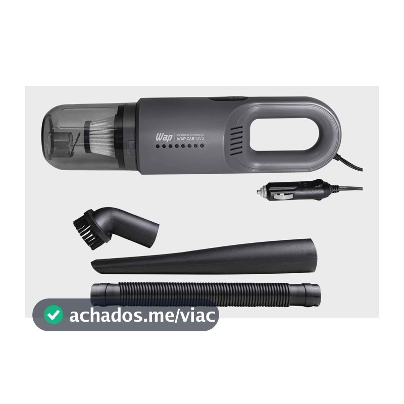 Aspirador Automotivo Portátil WAP CAR Filtro HEPA Cabo de 3,7m 180W 12V2