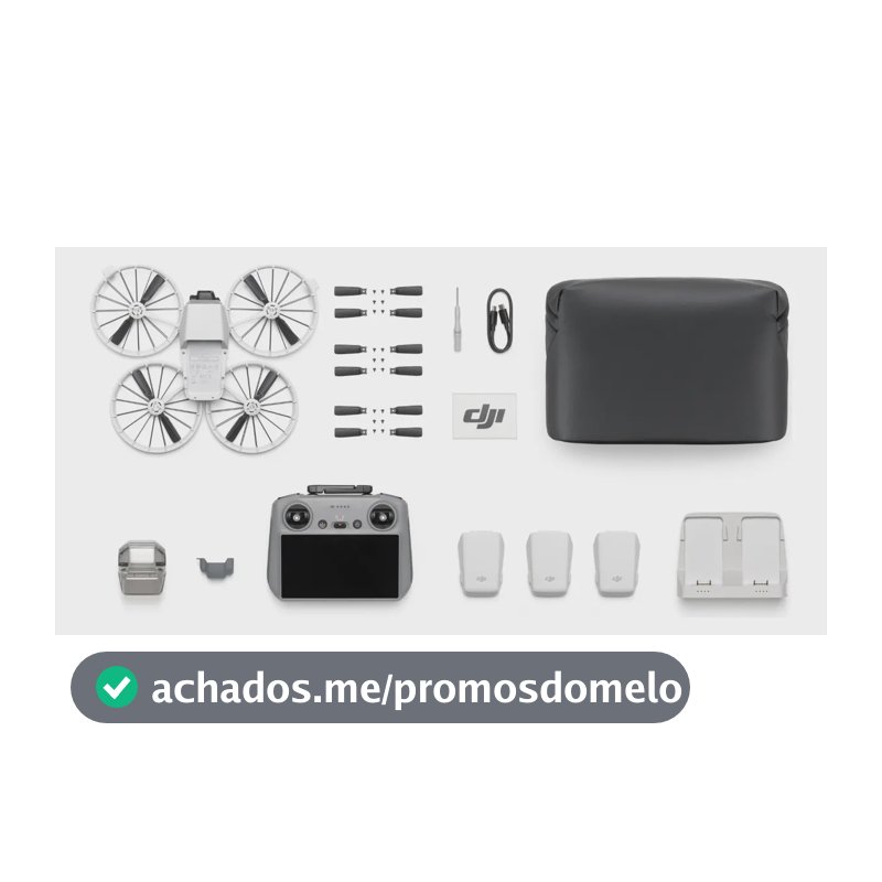 Combo Dji Flip Fly More Dji Rc 2 Cor Cinza