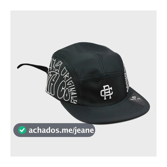 Boné Five Panel Aba Reta Anth Co Strapback Estilo Skate