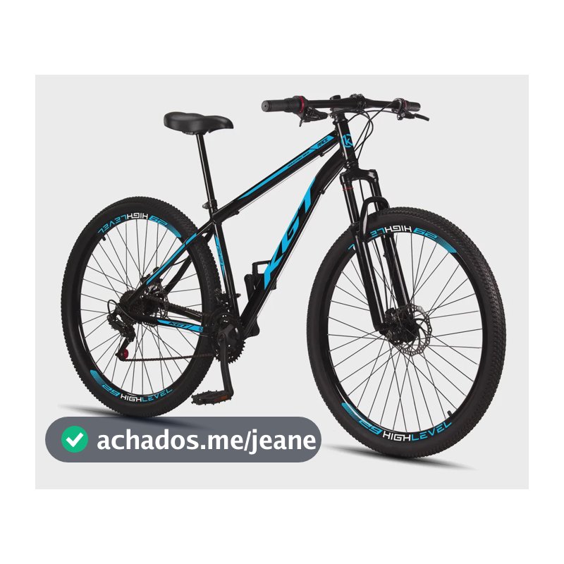 Bicicleta Aro 29 Aço Carbono Freios A Disco Suspensão 21 Vel Preto-azul 17