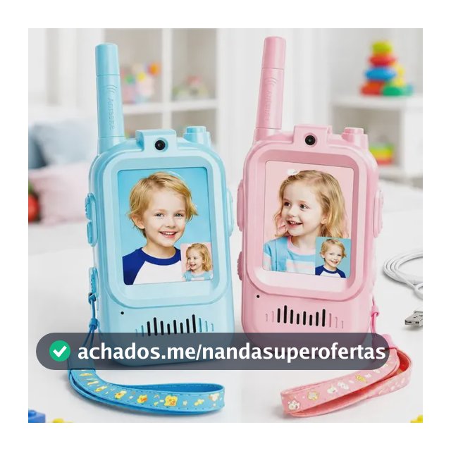 Walkie Talkie Infantil Chamada De Vídeo Recarregável 300m