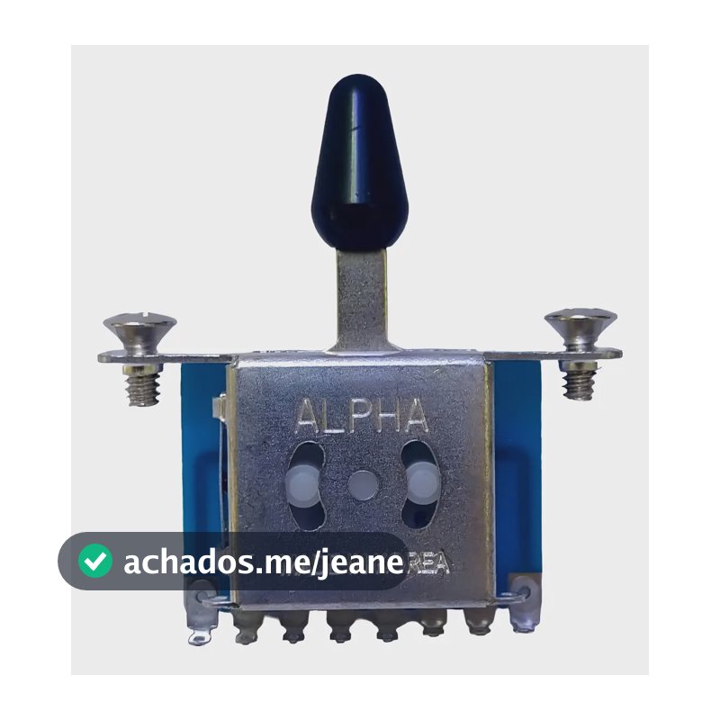 Chave Seletora Guitarra Strato 5 Posições Alpha Knob Preto