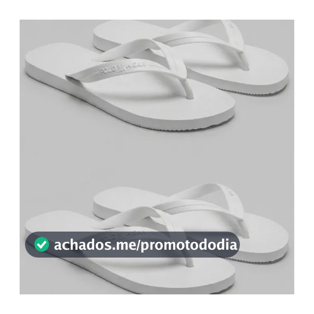 Kit 2 Chinelos Antiderrapantes Polo Wear Original Branco 43/44