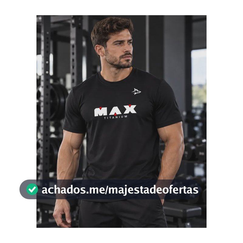 Camiseta Dry Fit Alpha Elite Member Max Titanium Preta Preto P