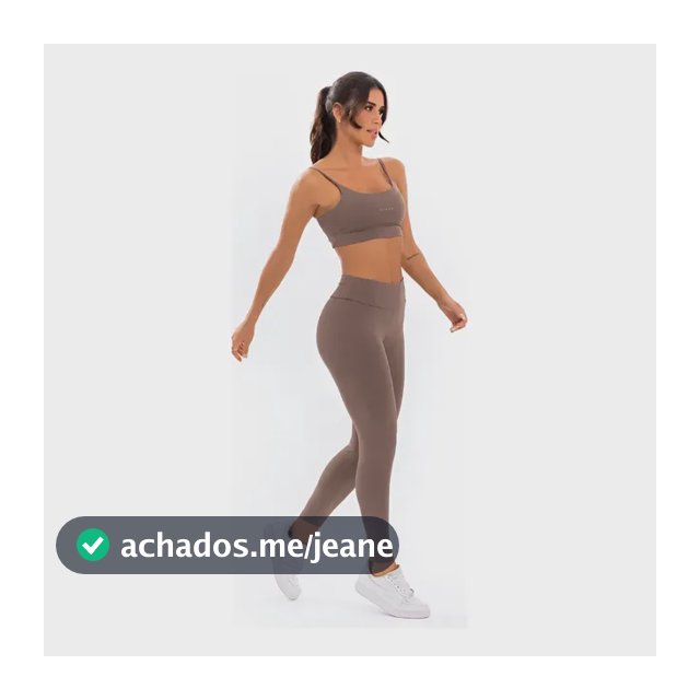 Conjunto Fitness Feminino Academia Top E Calça Poliamida