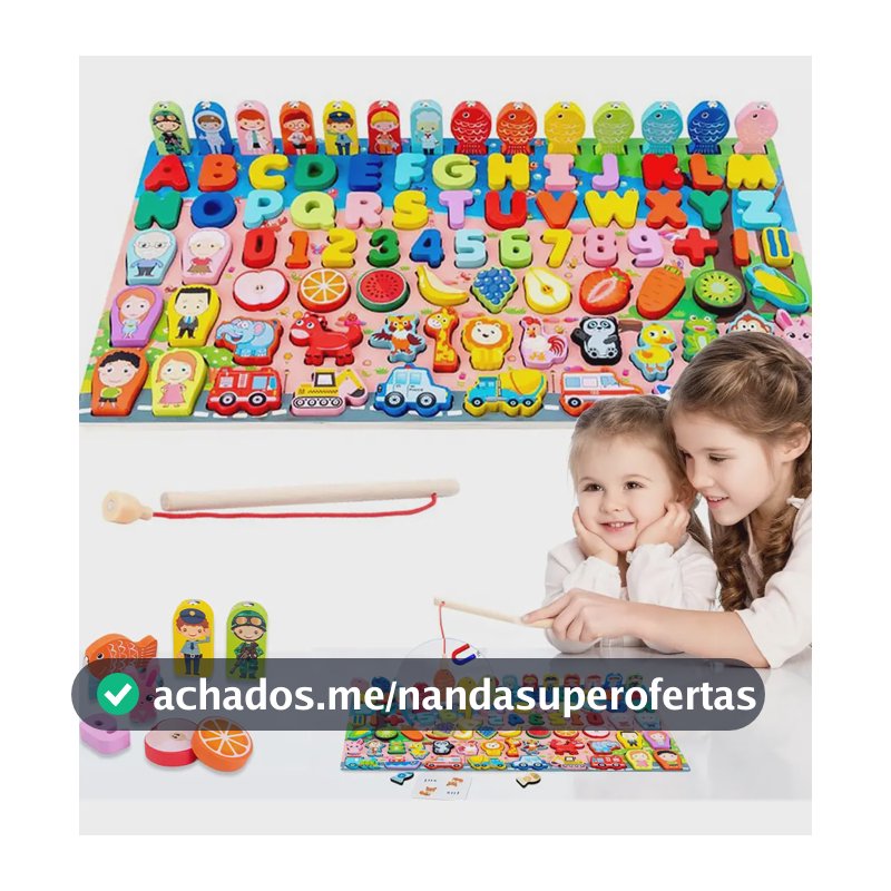 Jogo Quebra Cabeça Educativo Infantil Montessori Brinquedo