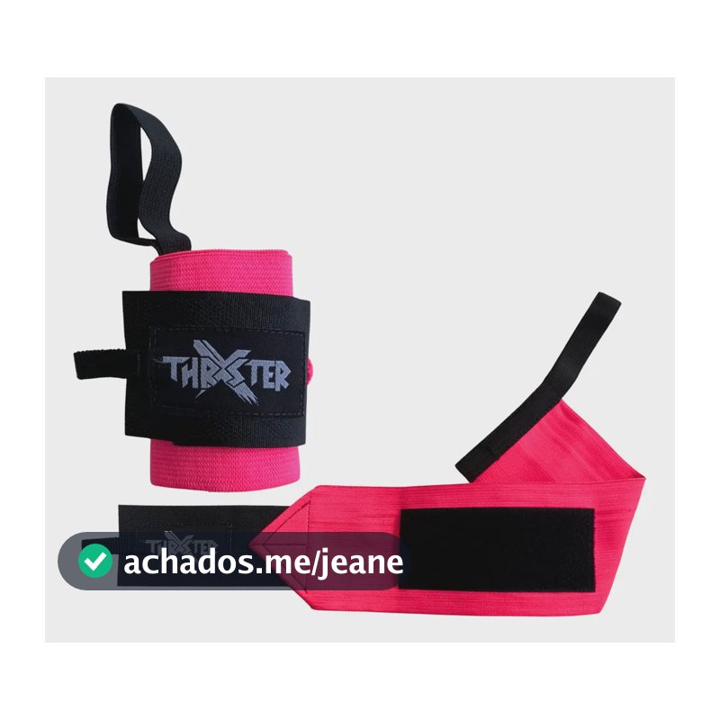 Protetor De Punho Profissional Crossfit Munhequeira Pulso Cor Rosa
