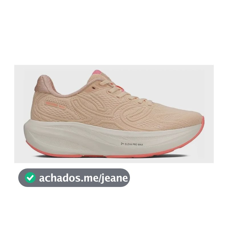 Tênis Olympikus Corre Max Para Corrida Unisex Pêssego Liso 36 Br