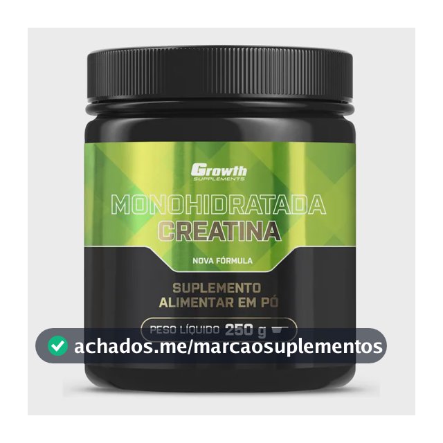 Creatina Growth Supplements Monohidratada em pó Sem sabor x 250g