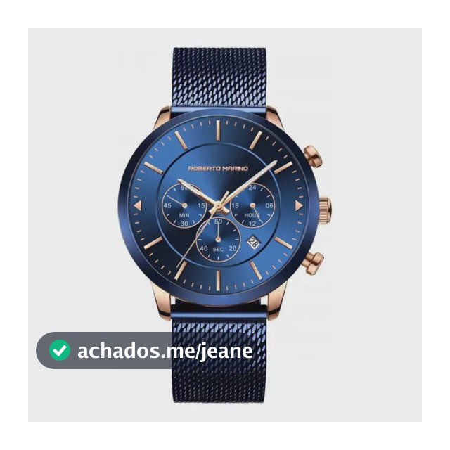 Relógio Masculino Roberto Marino Rm3435 Aço Azul