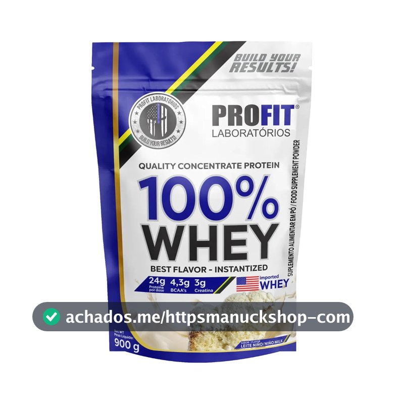 Whey protein Profit 100% Quality Concentrate em pó sabor Leite Niño x 900g