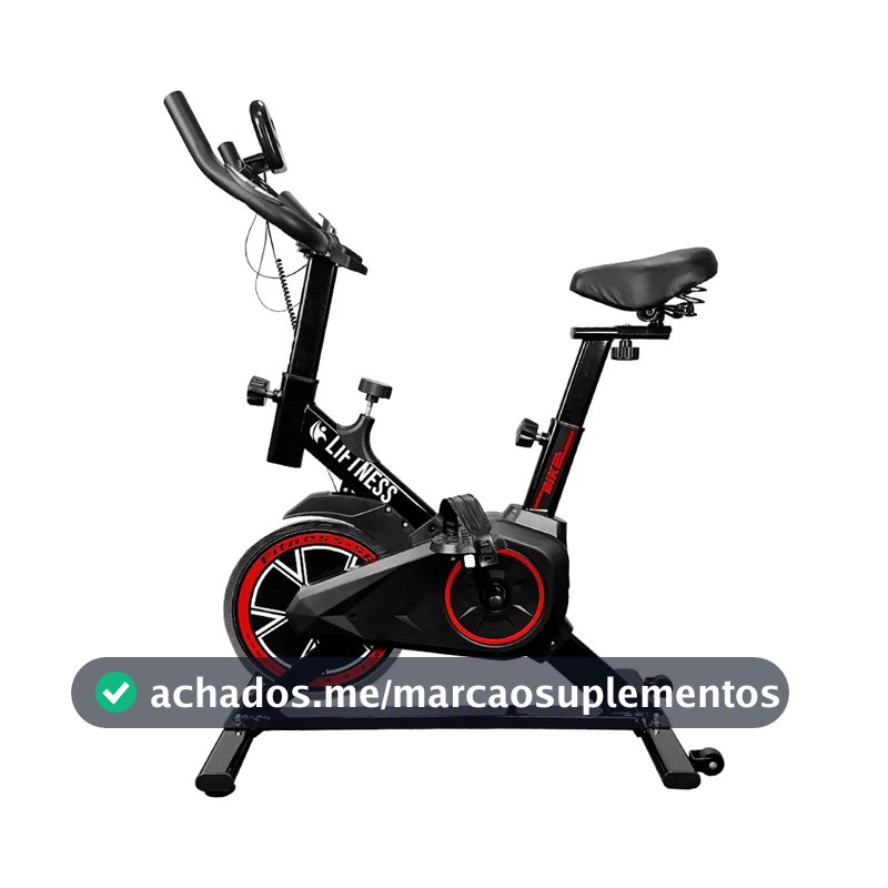 Bicicleta Ergométrica Profissional Spinning X11 Em Aço Carbono Suporta Até 120kg - Liftness Preto