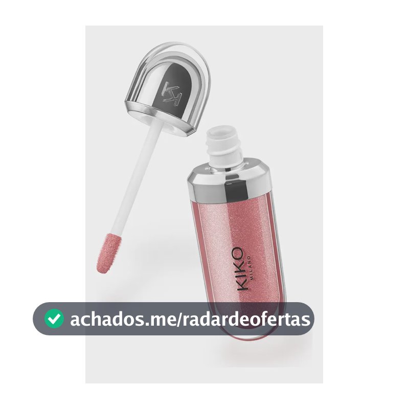 Gloss Hidratante 3D Hydra Kiko Milano Cor 35 Lilás Efeito Brilhante