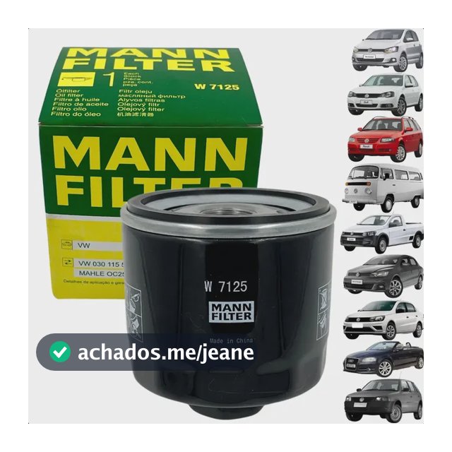 Filtro Óleo Motor Gol Fox Voyage Polo Kombi Golf Original Vw