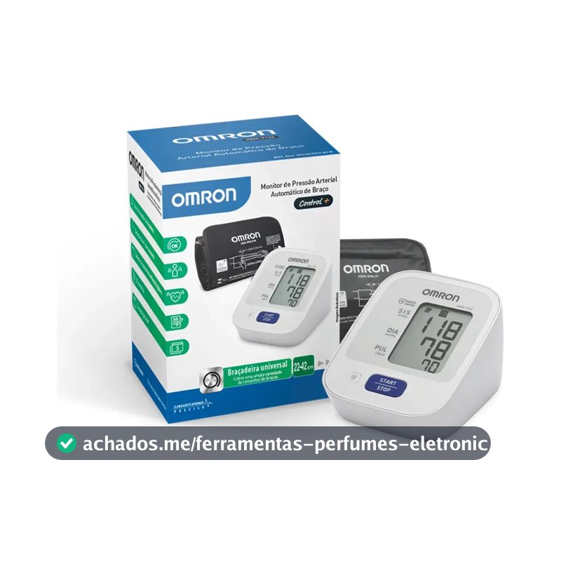 Monitor De Pressão Arterial De Braço Comfort Hem-7122 Omron Cor Branco