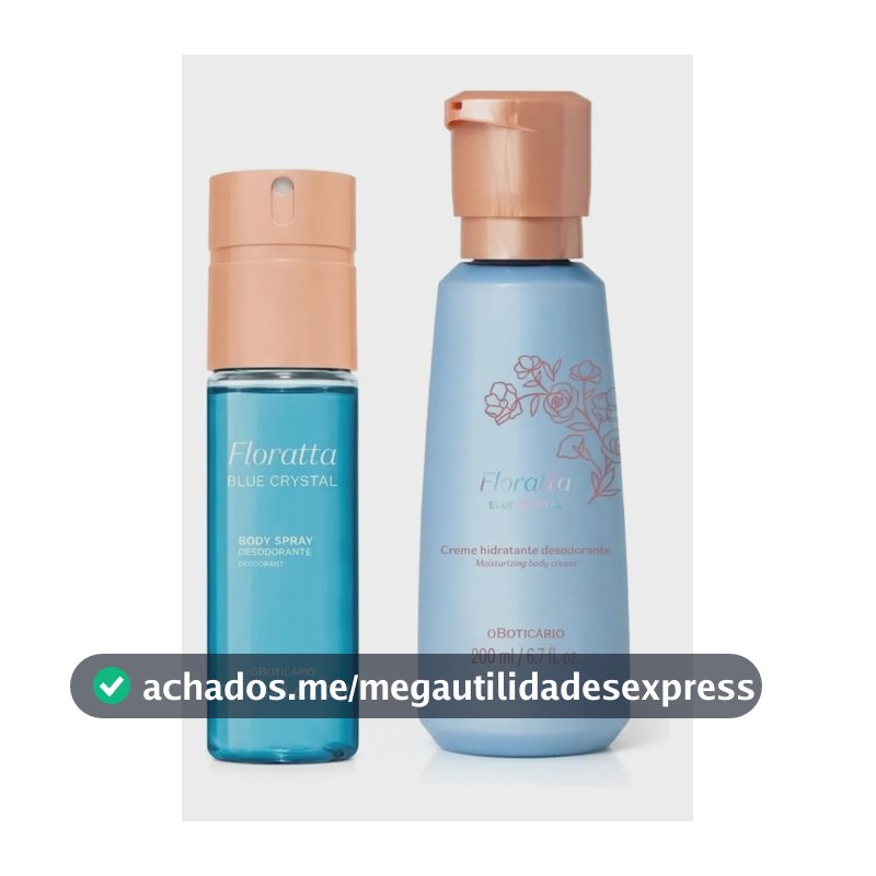 Combo Floratta Blue Crystal: Body Spray + Creme Corporal