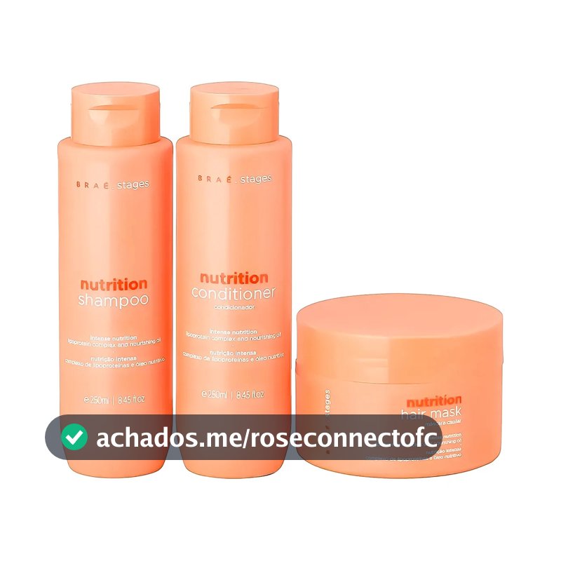 Kit Brae Para Nutrição Linha Braé Stages Nutrition - 3 Itens