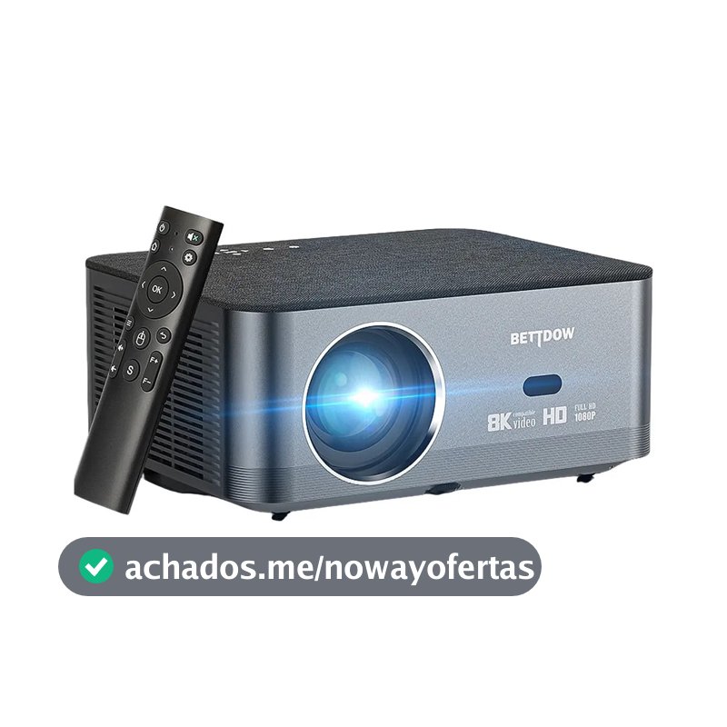 Projetor Bettdow Smart Home Wifi6 4K Full HD 1080p 15000lm Android LED Preto