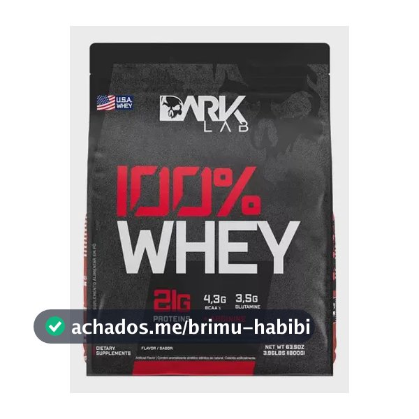 100% Whey Protein Morango Refil 1,8kg - Dark Lab
