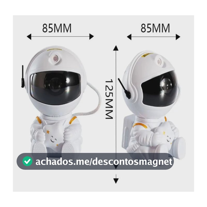 Astronauta para Quarto com Luz Nebulosa e Galáxia