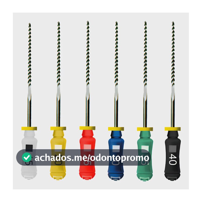 Lima Manual Tipo K File 25mm N° 15 A 40 1° Serie Endodontia Azul