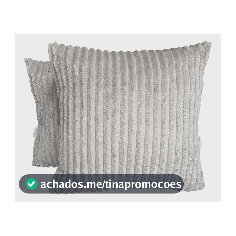 2 Capas Almofada Soft Prime 45x45cm Decor Decoração Cor Fendi GR2M