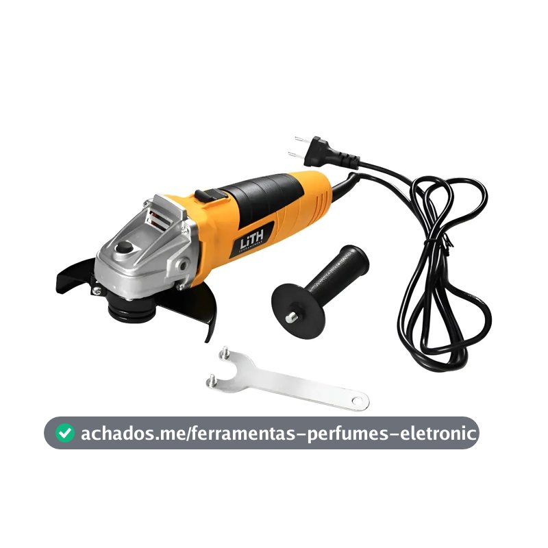 Esmerilhadeira Angular Lith LT3035 600W Disco 125mm Trava Segurança