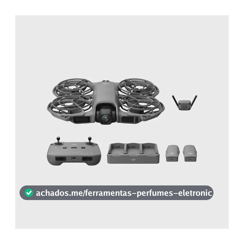 Drone Dji Neo 2 Fly More Combo 4k Rc-n3 Anatel Garantia Cinza