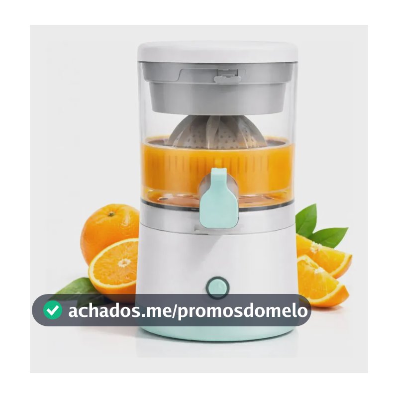 Espremedor Elétrico Portátil Epsilon para Laranja e Limão 400ml Recarregável USB