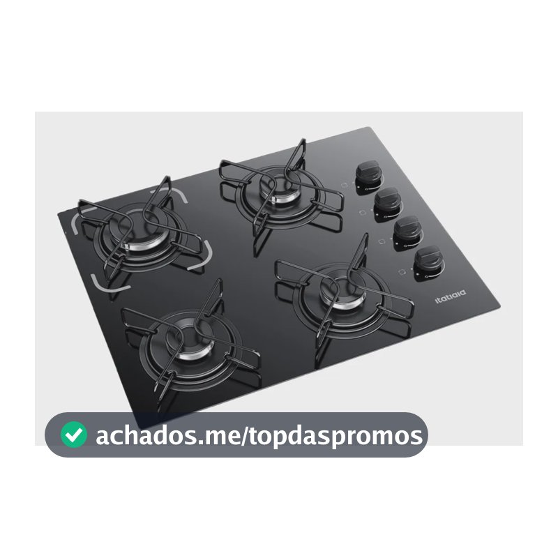 Cooktop Fogão Itatiaia Essencial 4 Bocas Bivolt Preto Preto 127/220v