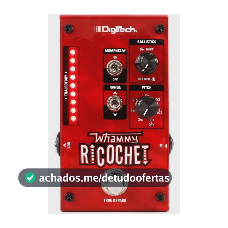 Pedal Guitarra DigiTech Whammy Ricochet Pitch Shifter Vermelho