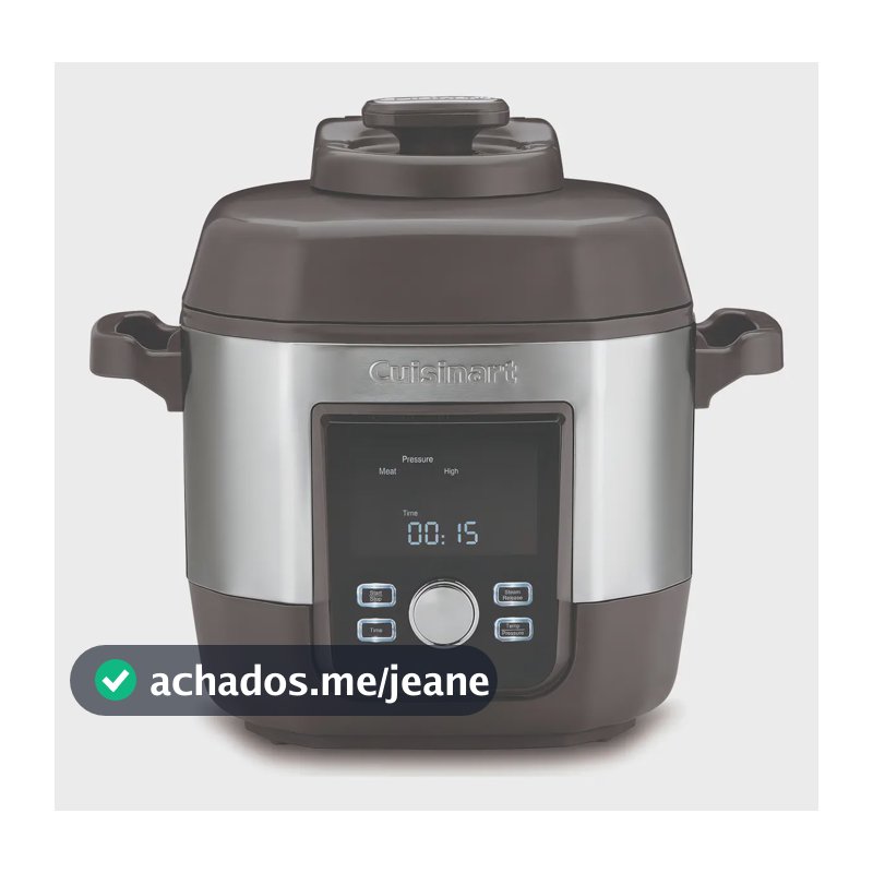 Panela de Pressão Elétrica 5,7L 1800W Cuisinart Cor Prata - CPC-900BR