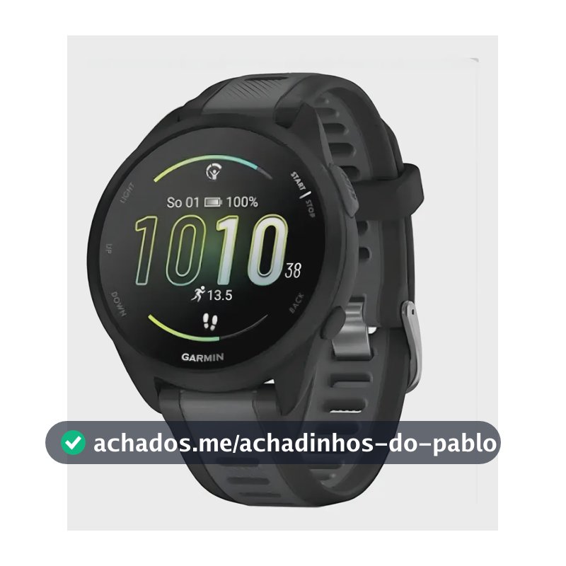 Relógio Garmin Forerunner 165 Caixa Preto Pulseira Preto Bisel Preto Desenho Da Pulseira Mesh