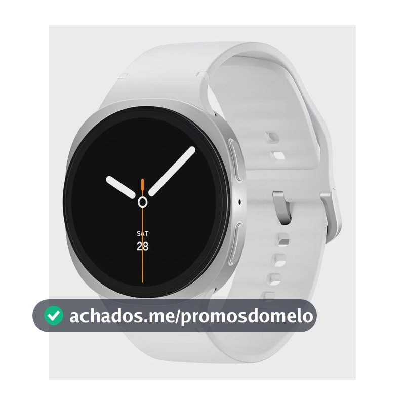 Samsung Galaxy Watch8 Smartwatch 40mm Lte, Galaxy Ai Caixa Prata Pulseira Prata Bisel Prata