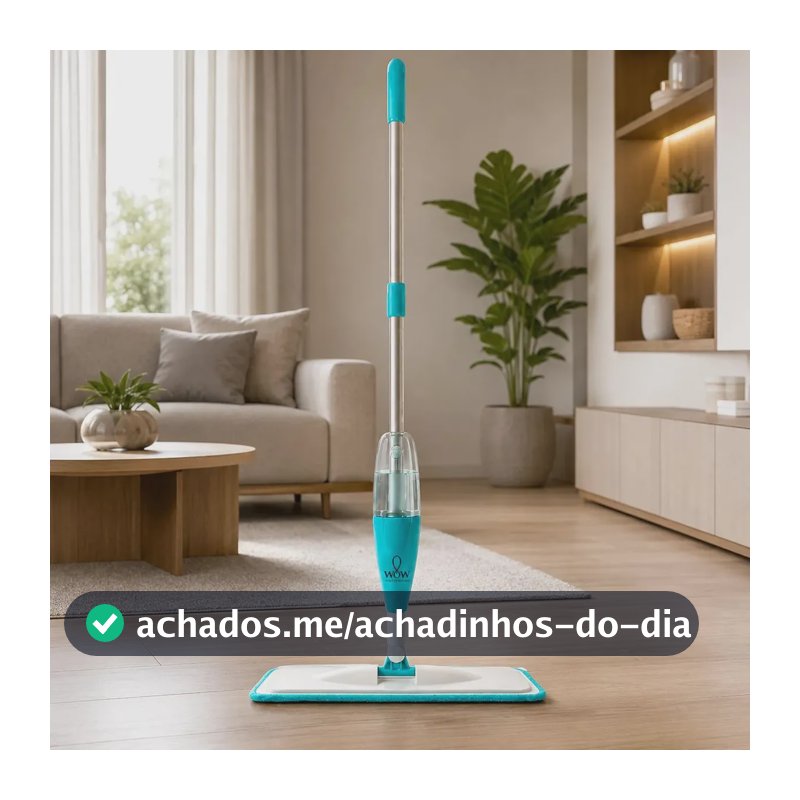 Mop Spray Com Reservatório Esfregão Vassoura Mágica Refil Wow World Of Wonders