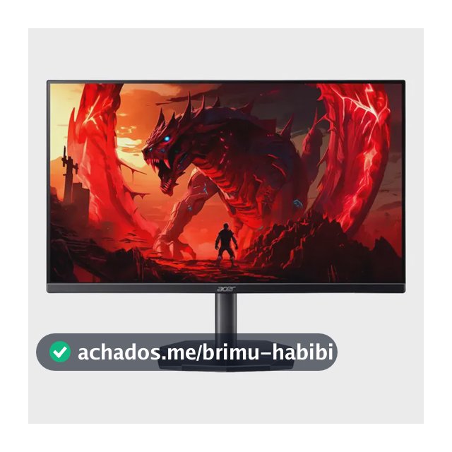 Monitor Gamer 27" Acer Nitro KG0 KG270 P0bi com Tela LED VA Full HD 144Hz 1ms GtoG AMD FreeSync Game Mode 8 Modos 99% sRGB e Design ZeroFrame