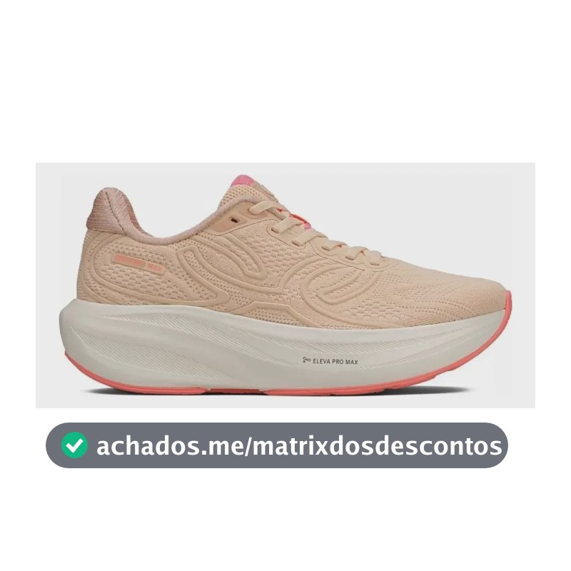 Tênis Olympikus Corre Max Para Corrida Unisex Pêssego Liso 36 Br