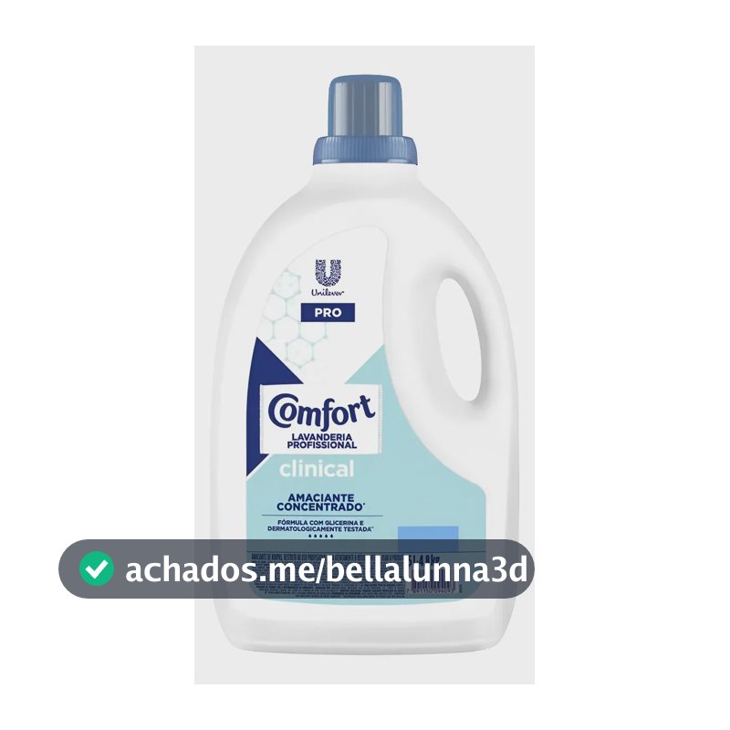 Amaciante Roupa Concentrado Lavanderia Prof. Comfort Clinical 5l Comfort Clinical Suave