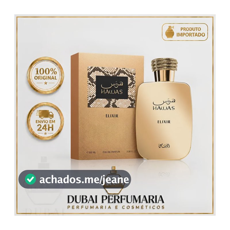 Hawas Elixir Rasasi Edp 100ml Masculino Original