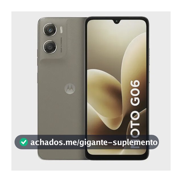 Smartphone Motorola Moto G06 - 256gb 4gb Ram + 8gb Ram Boost, e Camera 50mp Com Ai Bateria De 5200 Mah Tela 6.9 - Bege