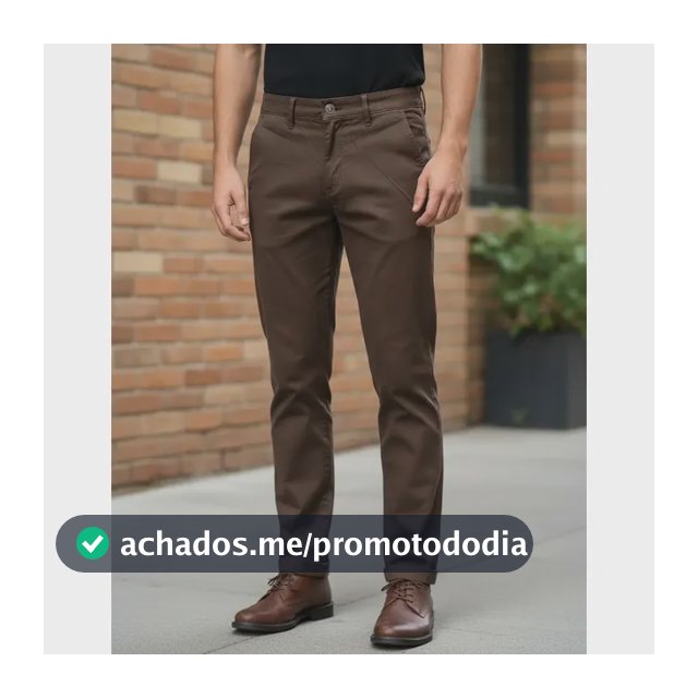 Calça Sarja Masculina Alfaiataria Bolso Faca Tradicional