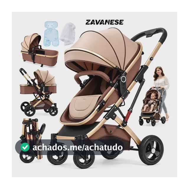 Carrinho De Bebê Passeio Reversivel Chique Conforto 3 Em 1