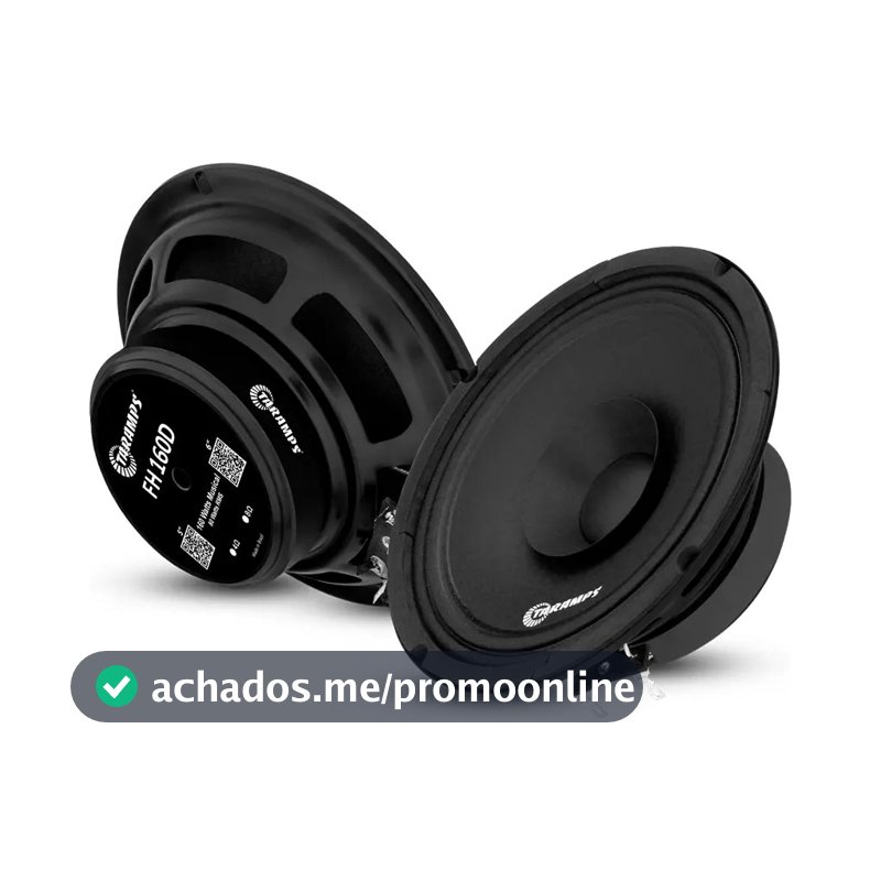 Taramps Fh 160 D Alto-falante Full Range 80w Rms 6 Polegadas Cor Preto