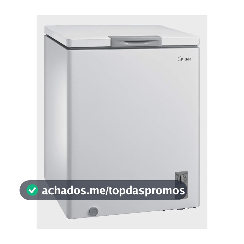 Freezer Horizontal 142l Inverter Bivolt Branco Midea