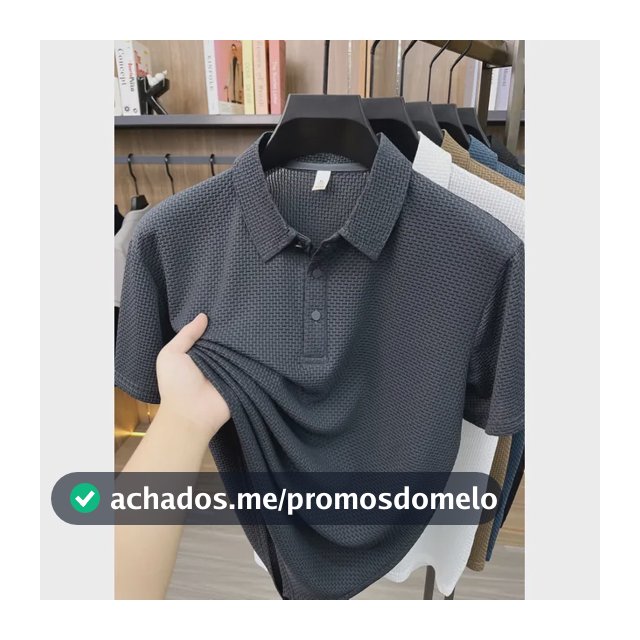 Camisa Polo Texturizada Masculina Old Money Casual Premium