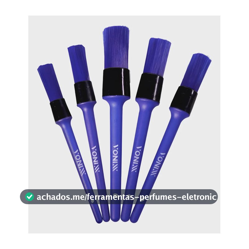 Kit De 5 Pinceis Para Detalhamento Externo Vonixx