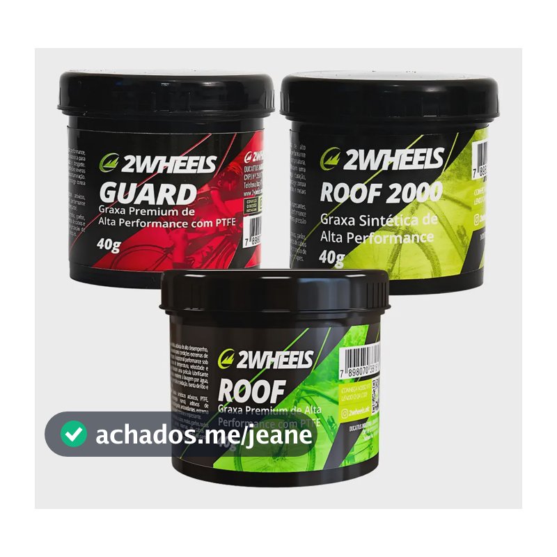 Kit 3 Graxas Sintéticas Lubrificação Para Bicicleta -  40g