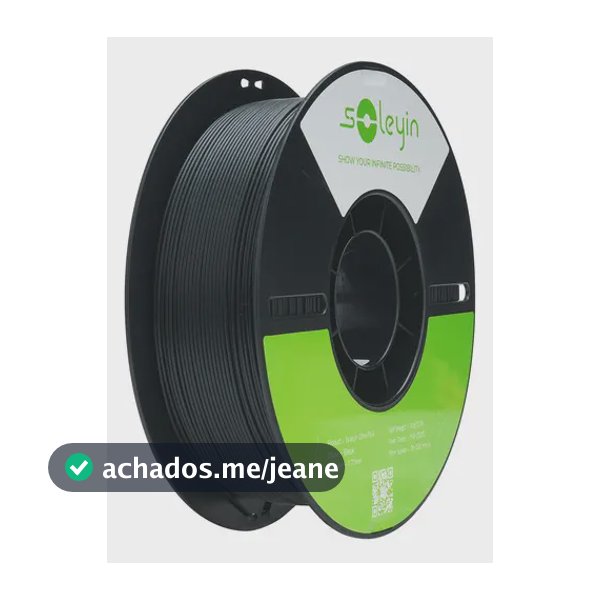 Filamento 3d Soleyin Ultra Pla 1kg 1.75mm Diversas Cores Cor Preto