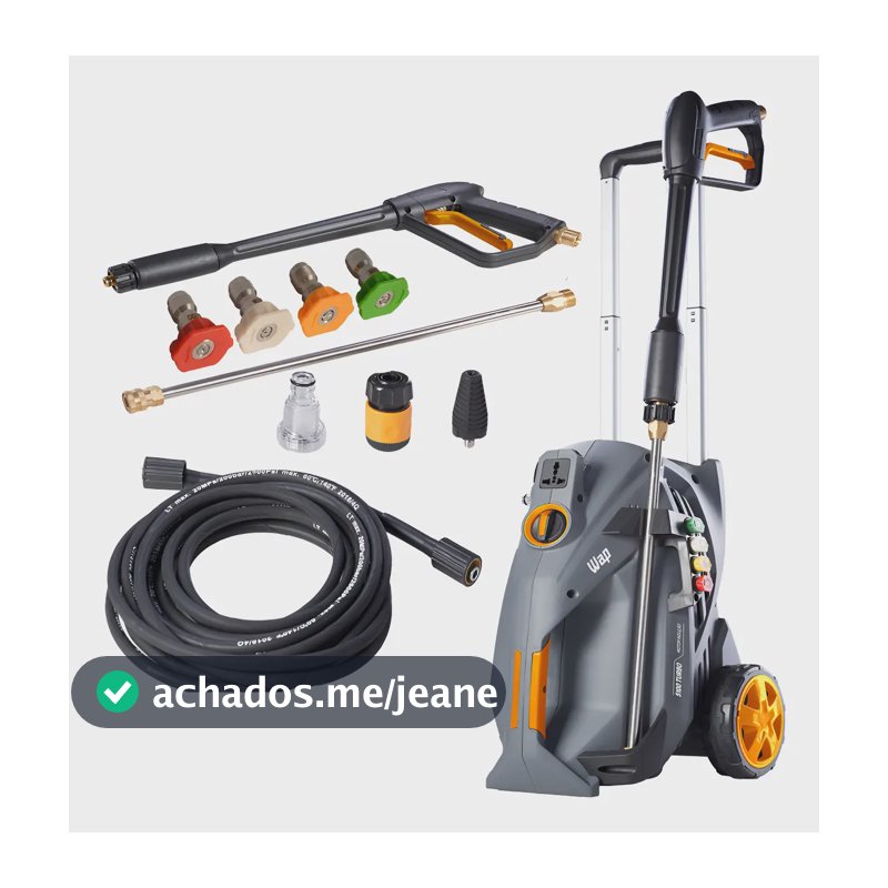 Lavadora De Alta Pressão Profissional 5100 Turbo Wap Cinza Cor Cinza/amarelo Frequência 60 Hz