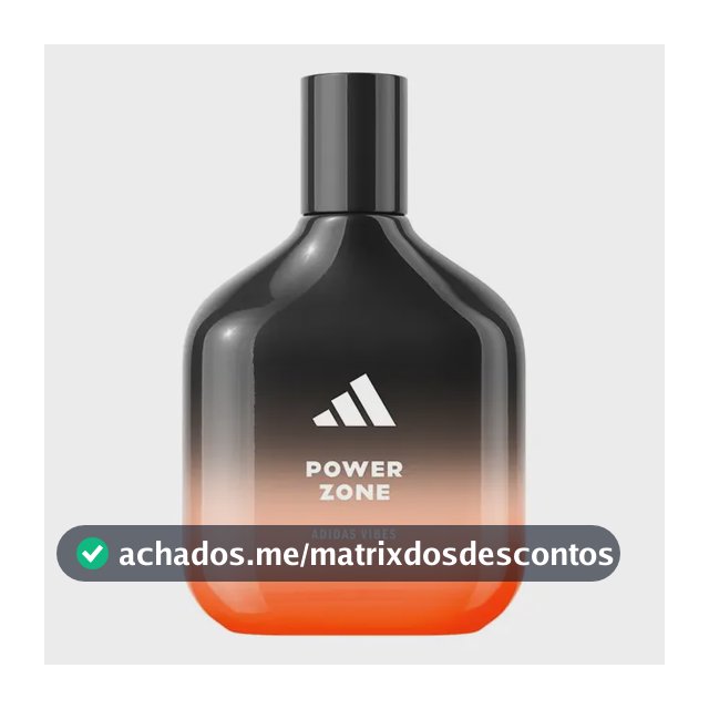 Adidas Vibes Power Zone Eau De Parfum 100ml Unissex | Vegano | Notas de Oud, Ameixa e Âmbar